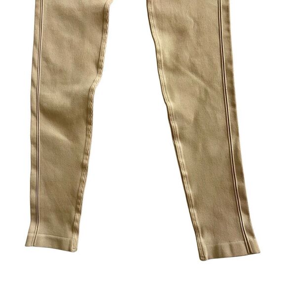 Spiritual Gangster compression sculpt leggings size M/L Tan Beige Ribbed - Picture 8 of 9